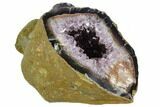 Wide, Purple Amethyst Geode - Uruguay #123829-1